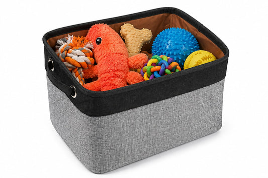 Stylish Dog Toy Storage Basket