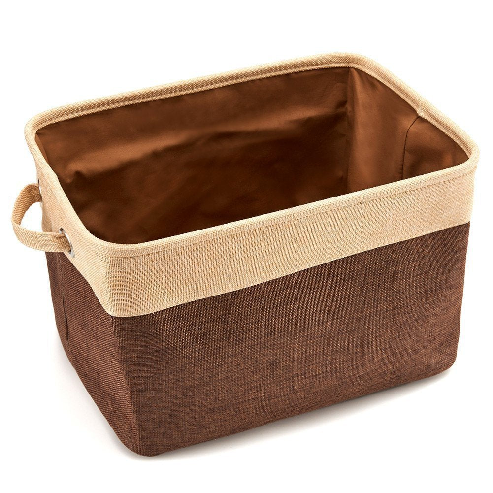 Pet Storage Basket – Foldable Linen Toy Organizer