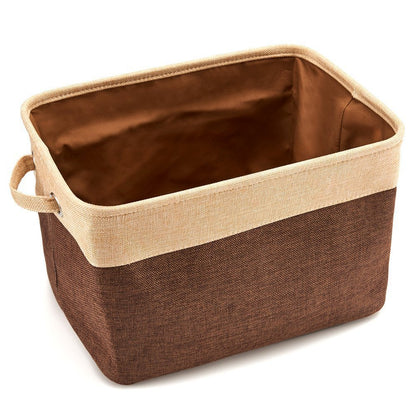 Pet Storage Basket – Foldable Linen Toy Organizer
