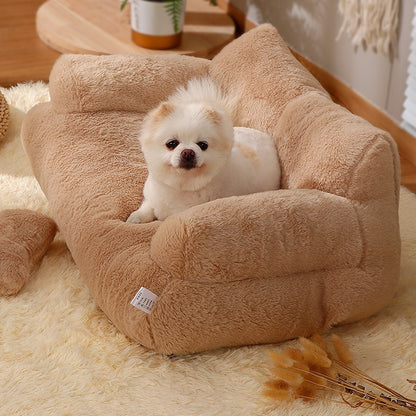 Luxury Fluffy Sofa Bed for Pets – Ultra Soft & Washable