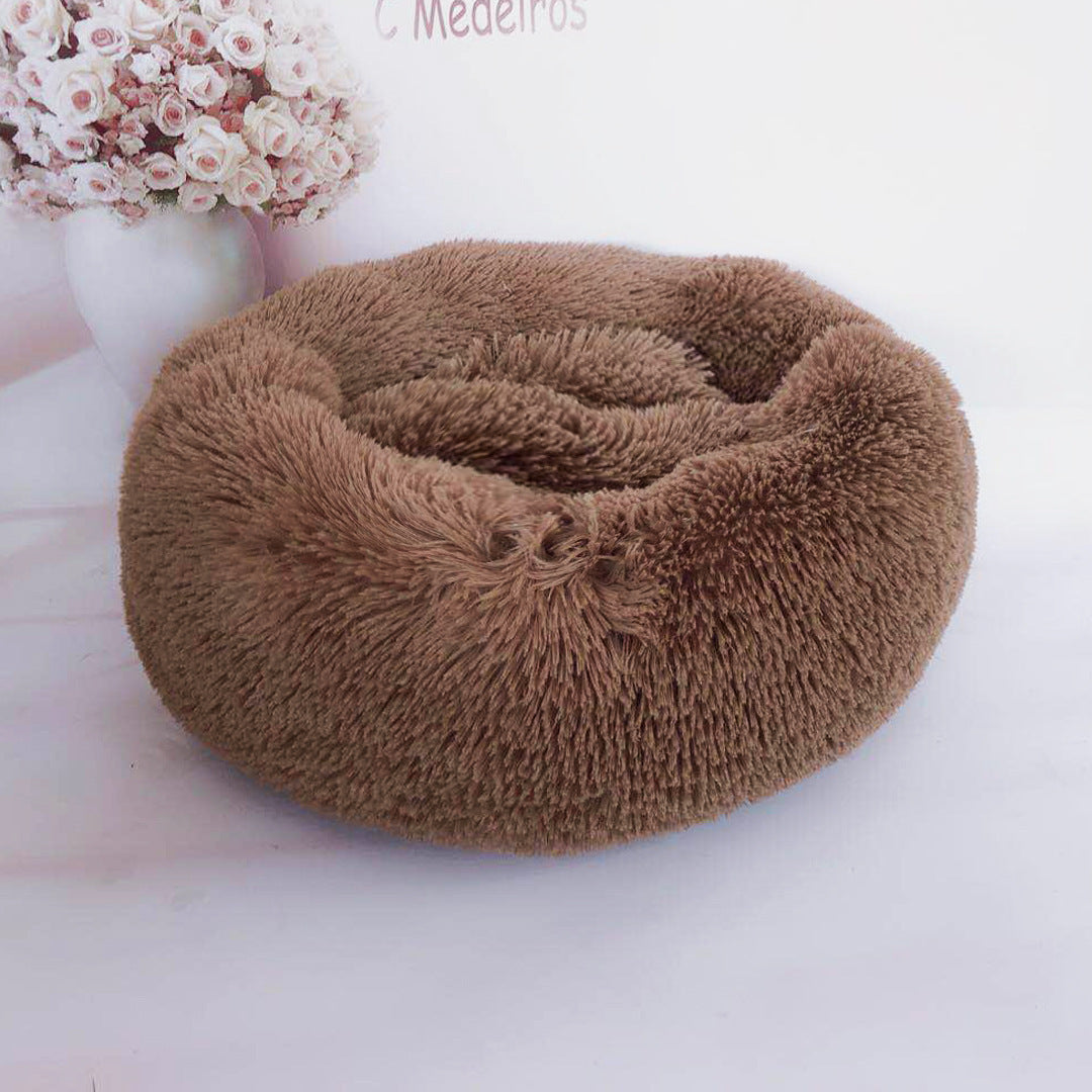 Calming Donut Bed – Ultra Plush Anti-Anxiety Pet Bed (40–120cm)