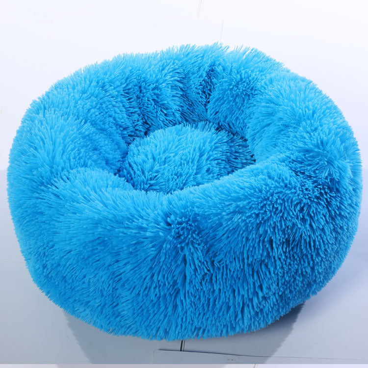 Calming Donut Bed – Ultra Plush Anti-Anxiety Pet Bed (40–120cm)