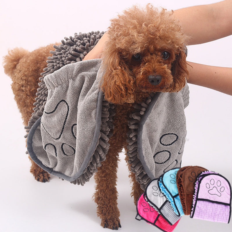 Super Absorbent Pet Bath Towel – Quick Dry Microfiber Robe