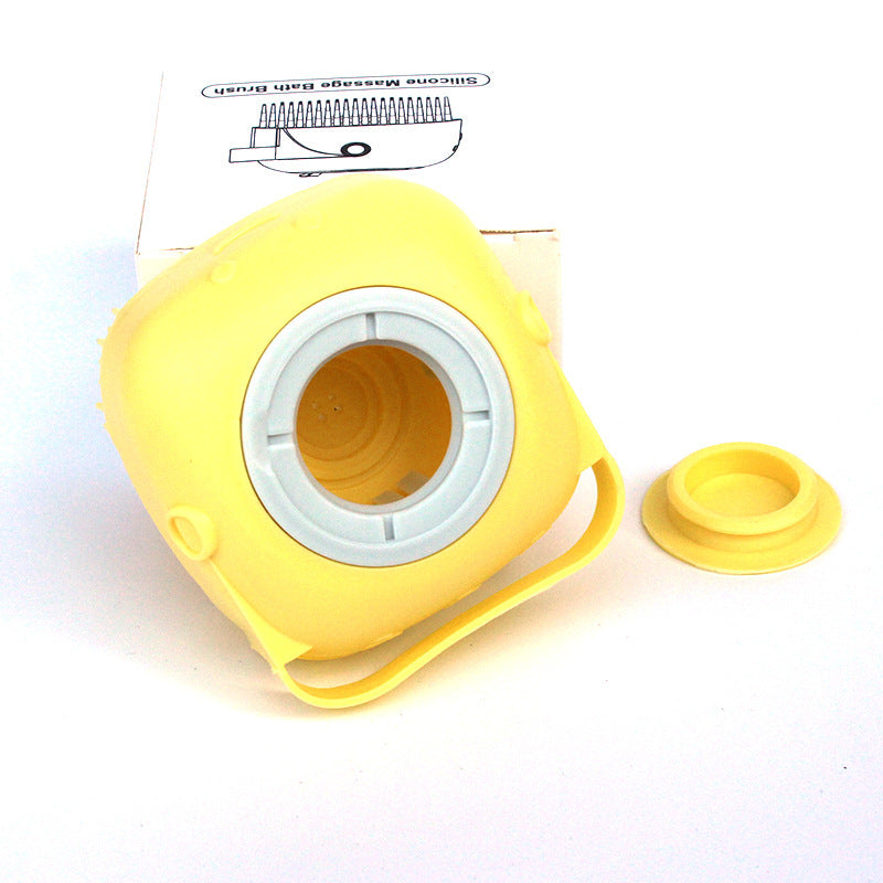 Silicone Bath Brush – Shampoo Dispenser for Dogs & Cats