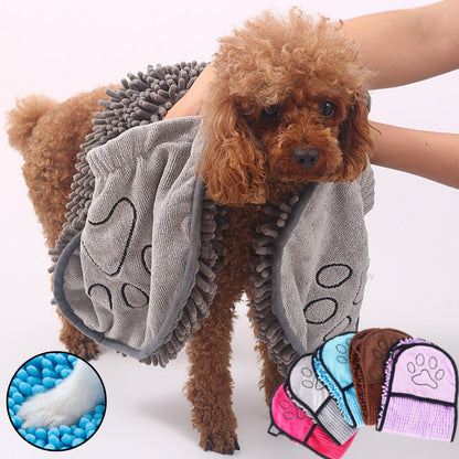 Super Absorbent Pet Bath Towel – Quick Dry Microfiber Robe