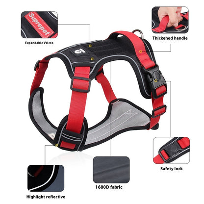 Adjustable No-Pull Dog Harness – Reflective & Comfortable Vest