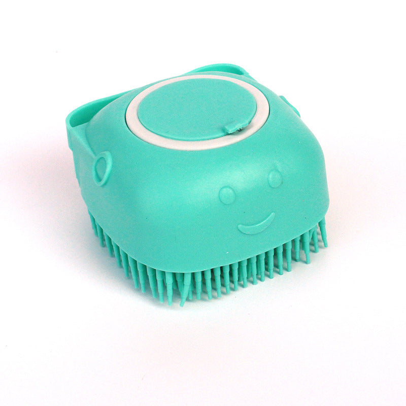 Silicone Bath Brush – Shampoo Dispenser for Dogs & Cats