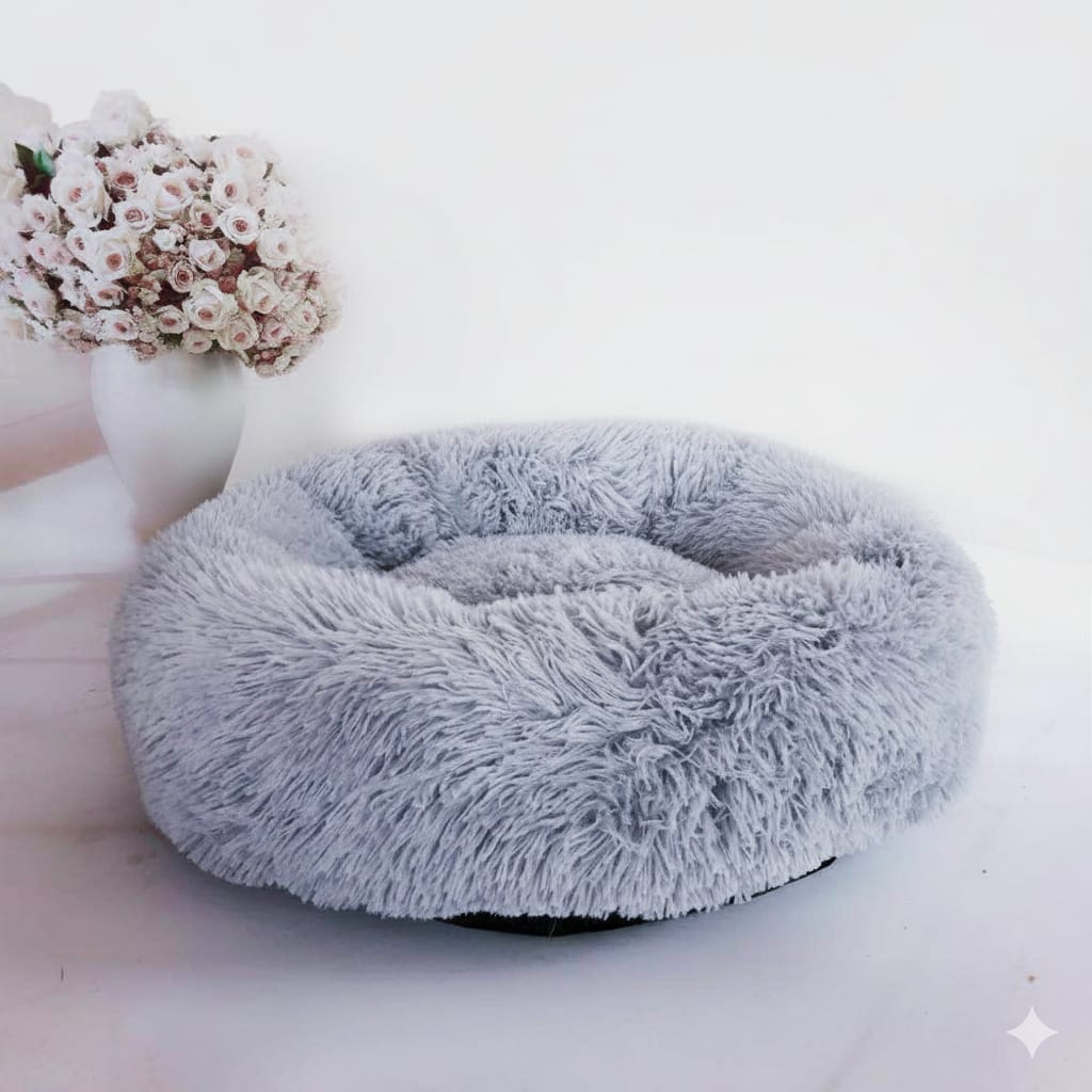 Calming Donut Bed – Ultra Plush Anti-Anxiety Pet Bed (40–120cm)