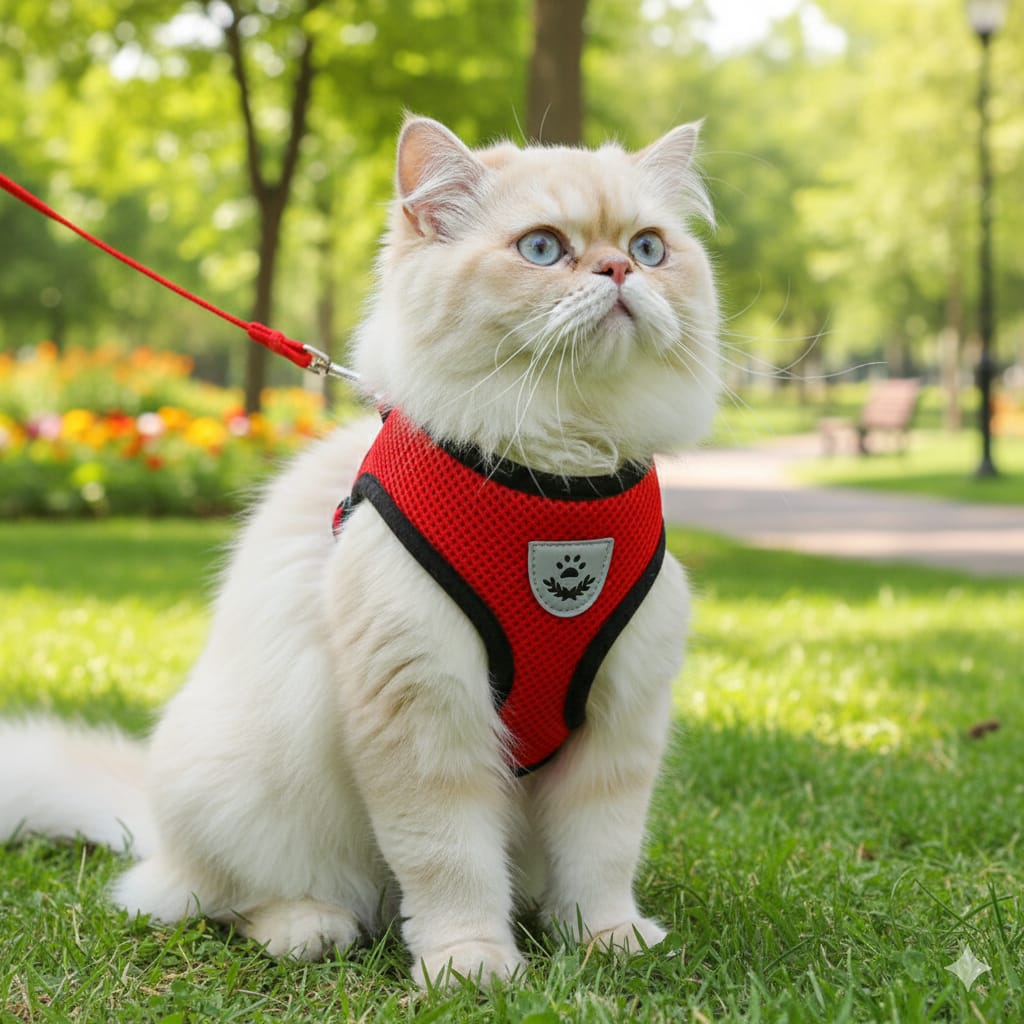 No-Pull Dog Harness + Matching Leash Set for Small & Medium Small Breeds & Cats