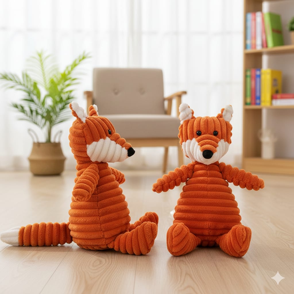 Vocal Animal Plush Toy – Durable Squeaky Dog Toy