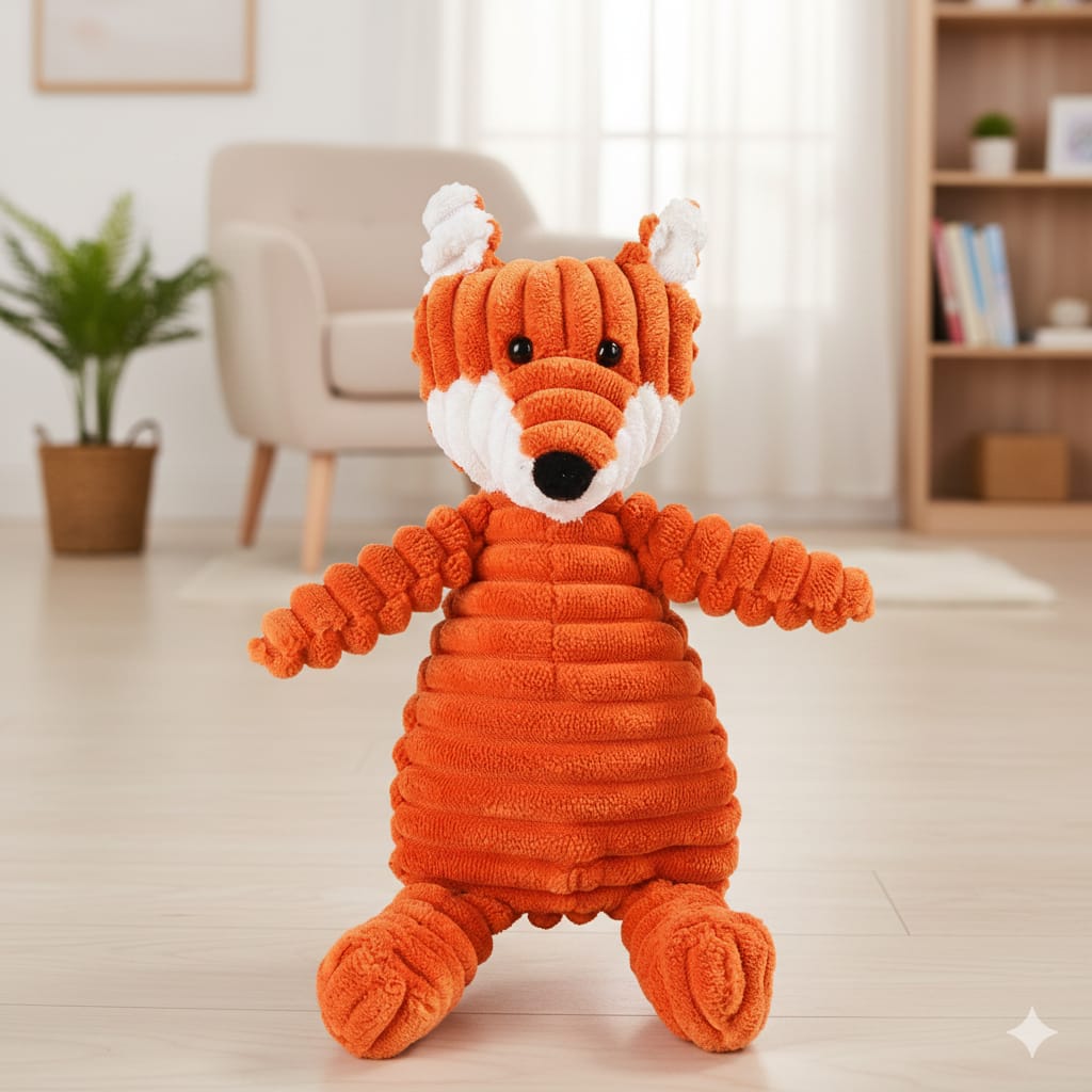 Vocal Animal Plush Toy – Durable Squeaky Dog Toy