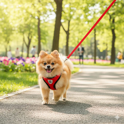 No-Pull Dog Harness + Matching Leash Set for Small & Medium Small Breeds & Cats