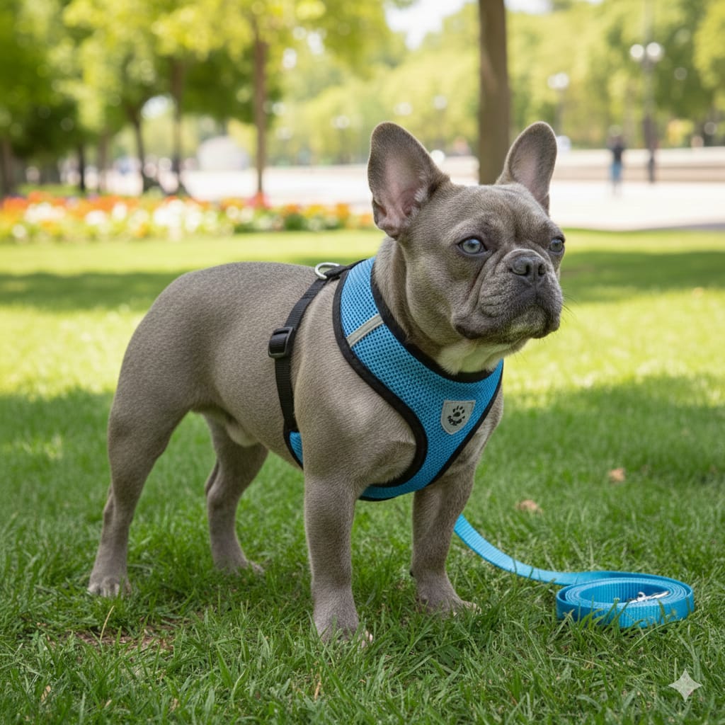 No-Pull Dog Harness + Matching Leash Set for Small & Medium Small Breeds & Cats