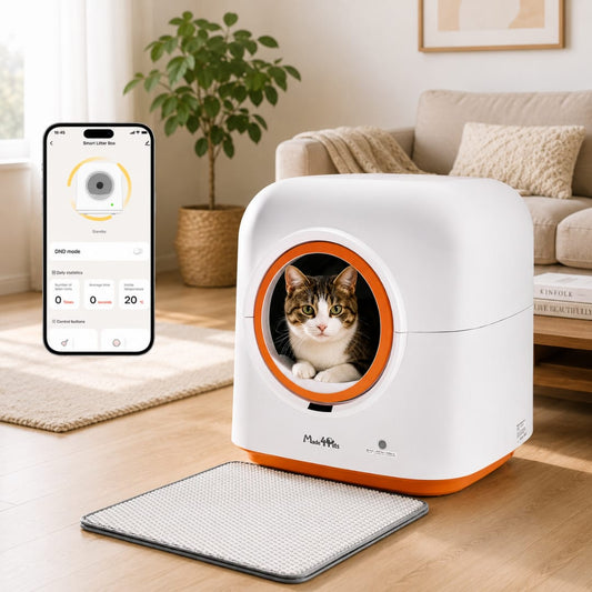 Caja de arena inteligente autolimpiable para gatos 60L