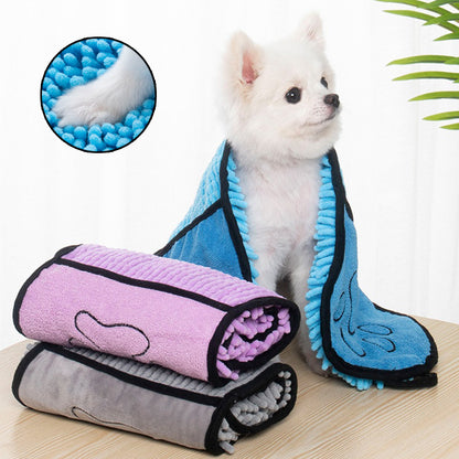 Super Absorbent Pet Bath Towel – Quick Dry Microfiber Robe