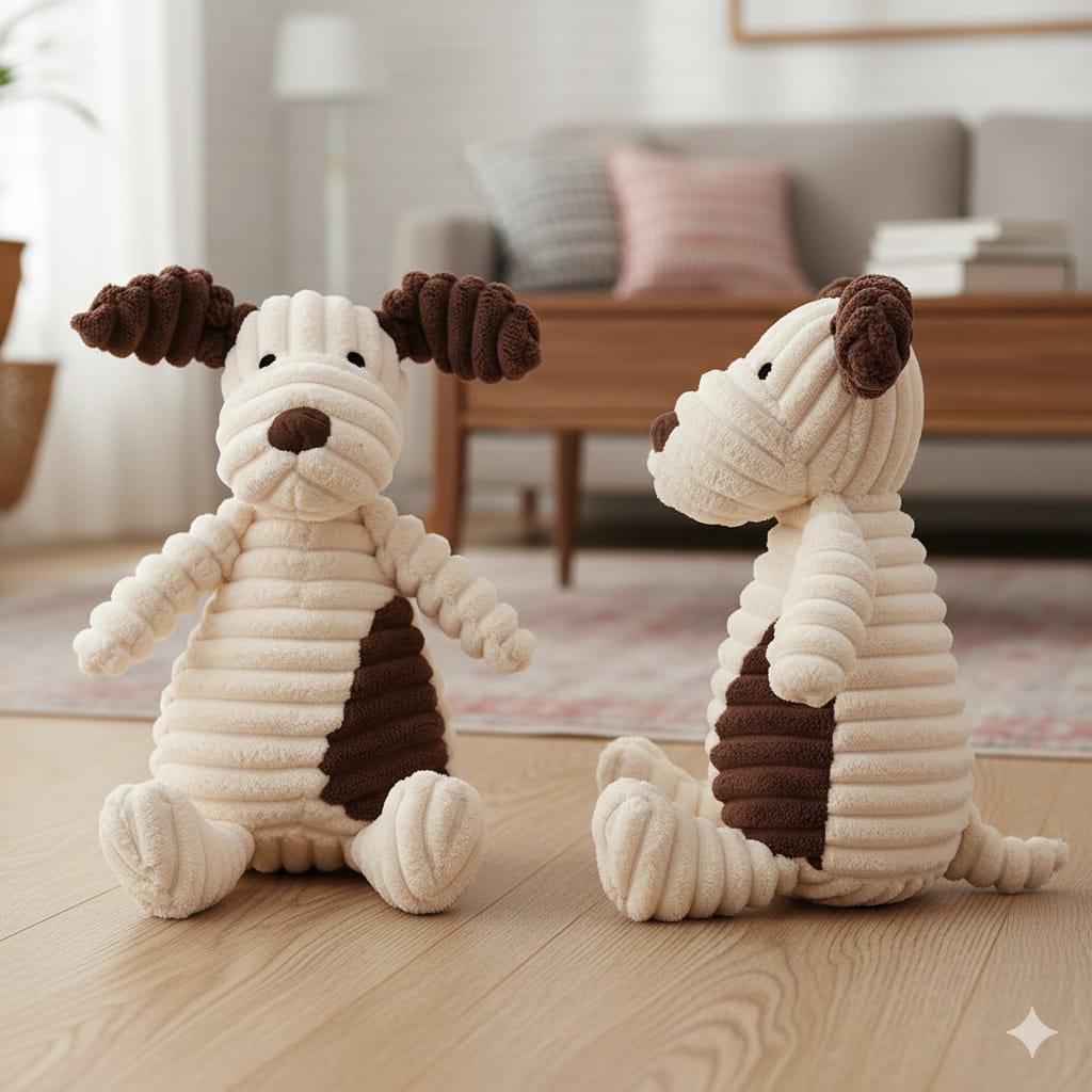 Vocal Animal Plush Toy – Durable Squeaky Dog Toy