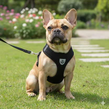 No-Pull Dog Harness + Matching Leash Set for Small & Medium Small Breeds & Cats